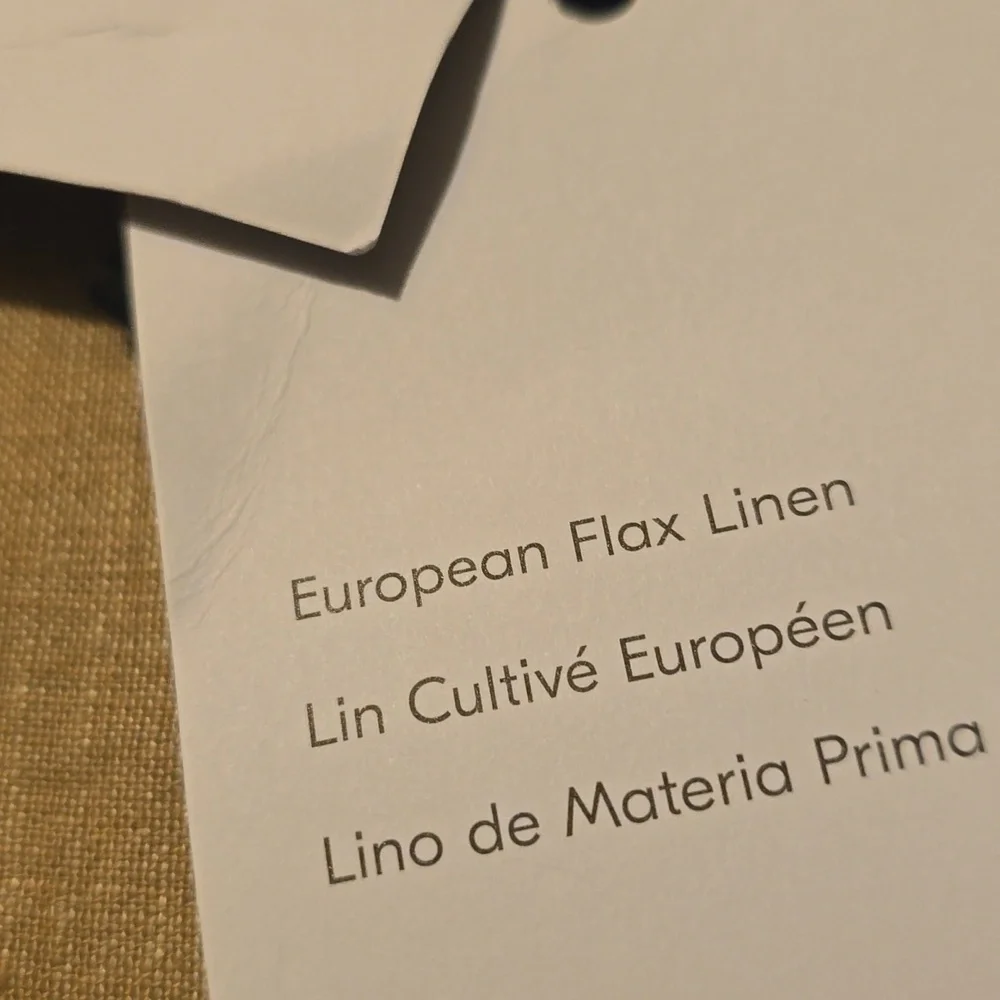 ❤️BUY 2 GET 1 FREE Euro. Flax Linen King/Cal. King Duvet Cover,Sandstone Melange